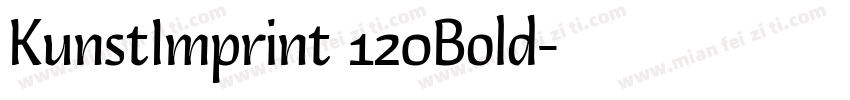 KunstImprint 120Bold字体转换